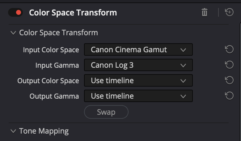 color space transform